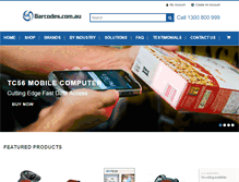 Tablet Screenshot of barcodes.com.au